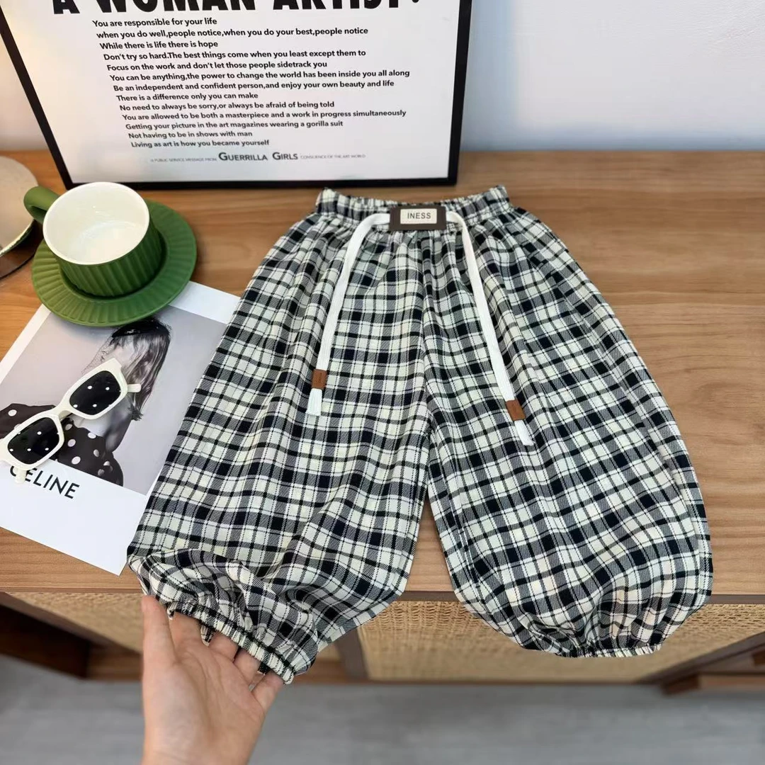 【凉凉裤】男女童夏季轻薄防蚊裤韩版简约潮流时尚百搭宽松长裤