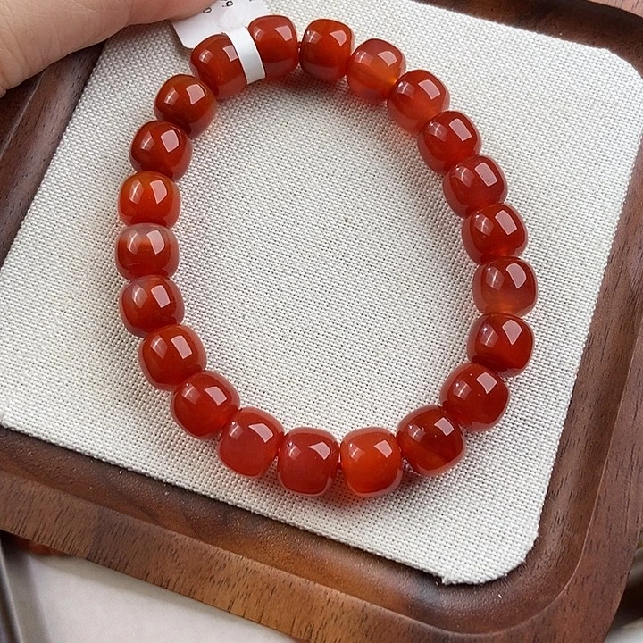 南红玛瑙未镶嵌手链
