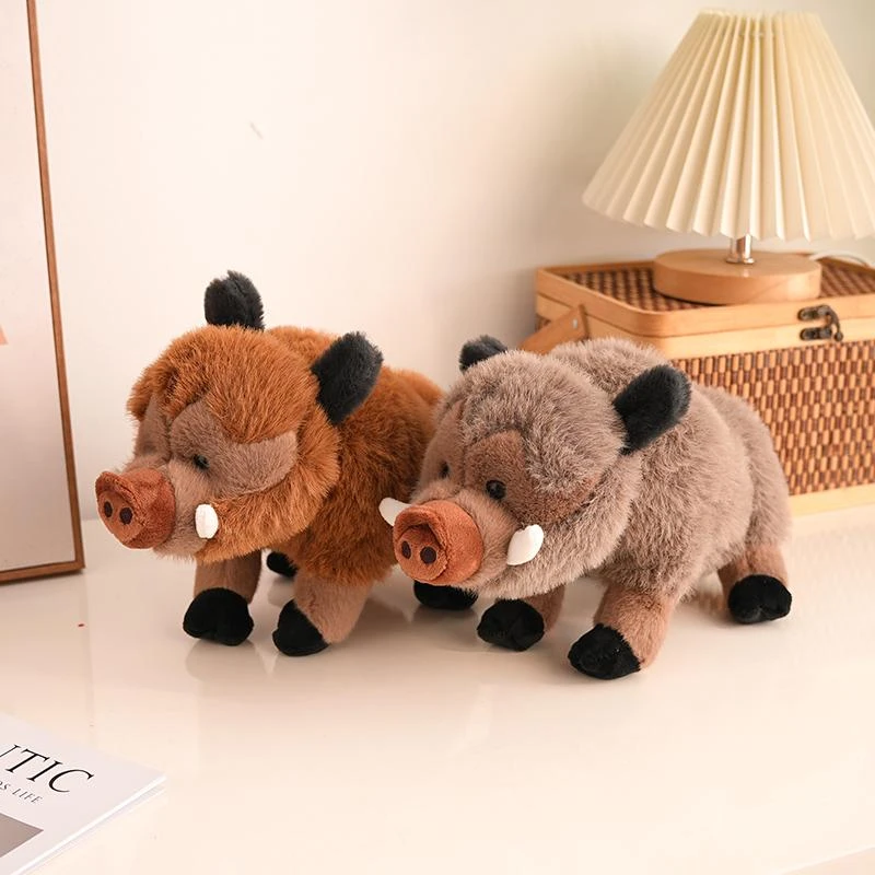 丑萌仿真野猪毛绒玩具小猪公仔摆件生日礼物布娃娃创意礼物女生