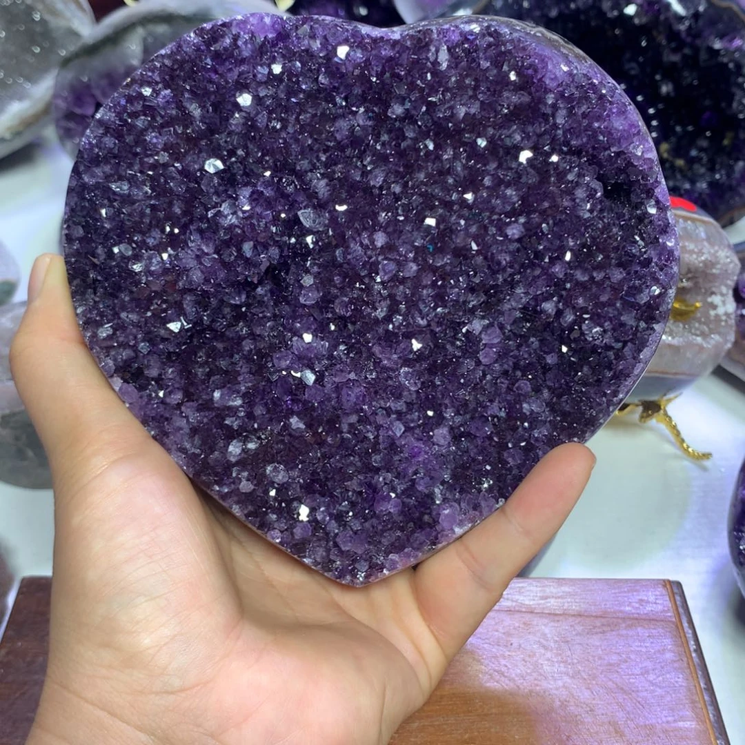 紫晶摆件未镶嵌水晶