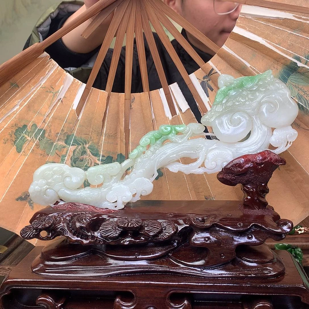 和田玉未镶嵌摆件