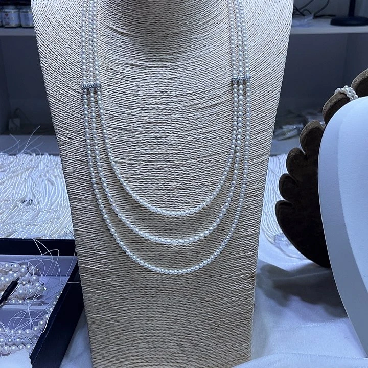 颈饰合金淡水珍珠