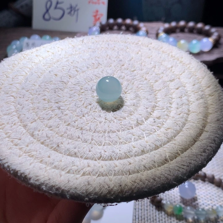 翡翠散珠85折baby蓝珠卡12.4