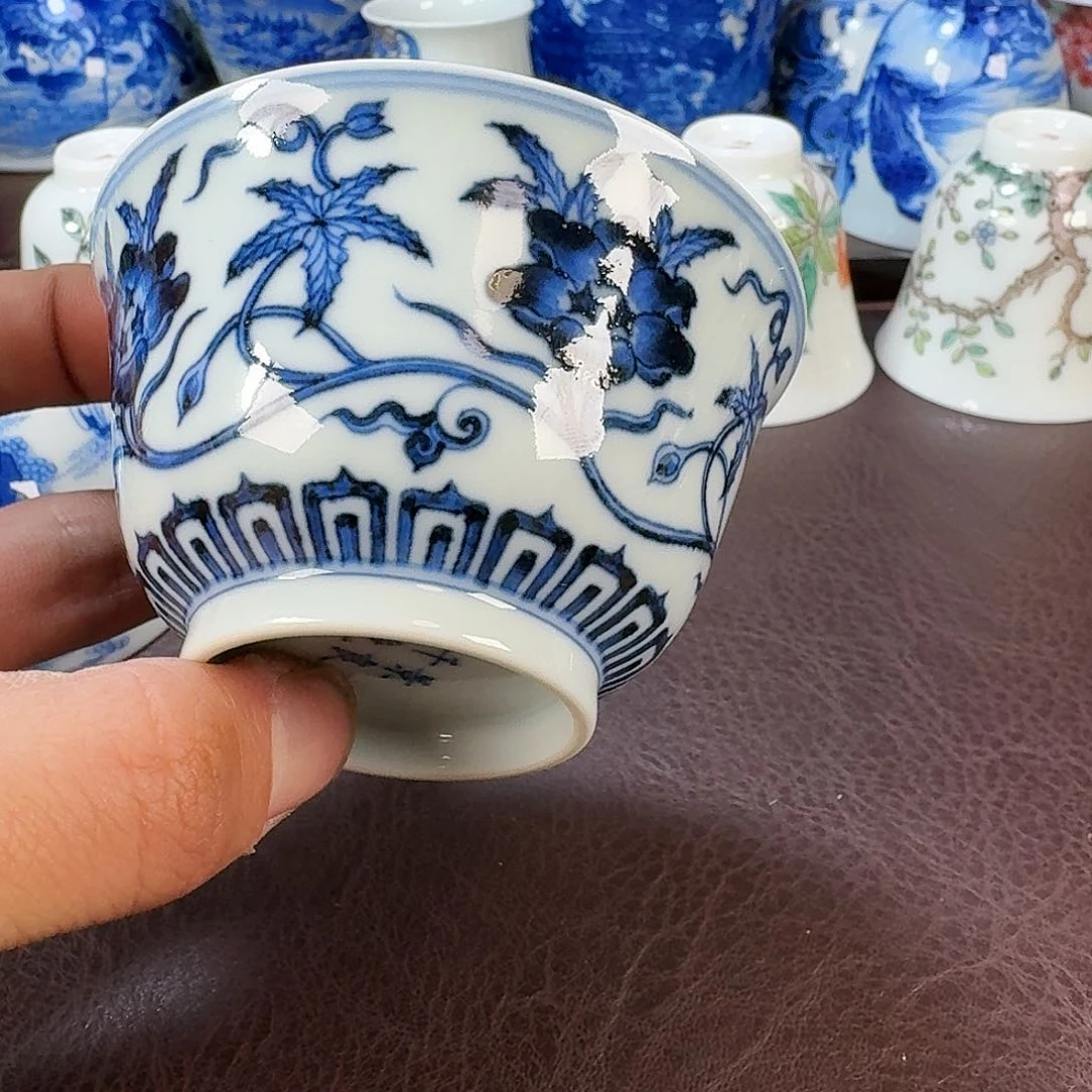 瓷片糊*现代景德镇陶瓷手绘茶具
