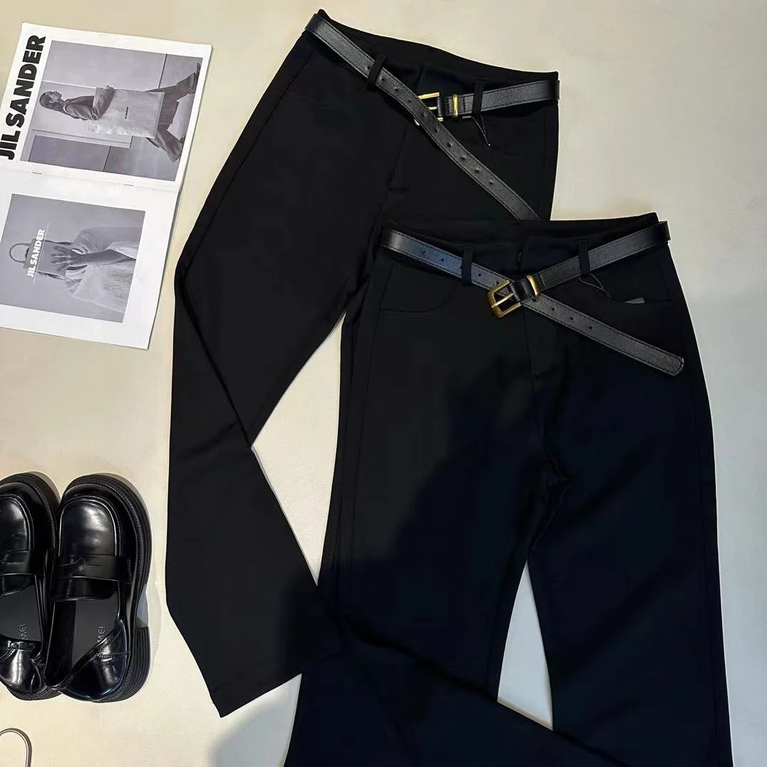 《姚家优麦汇》KH18秋冬复合内里九分烟管裤显瘦百搭新款西裤女款