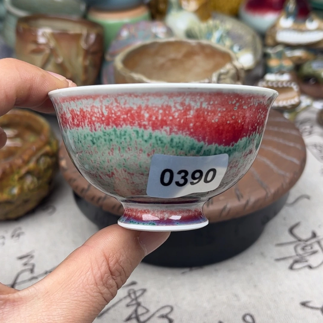 钧瓷杯子窑口自播原矿钧瓷