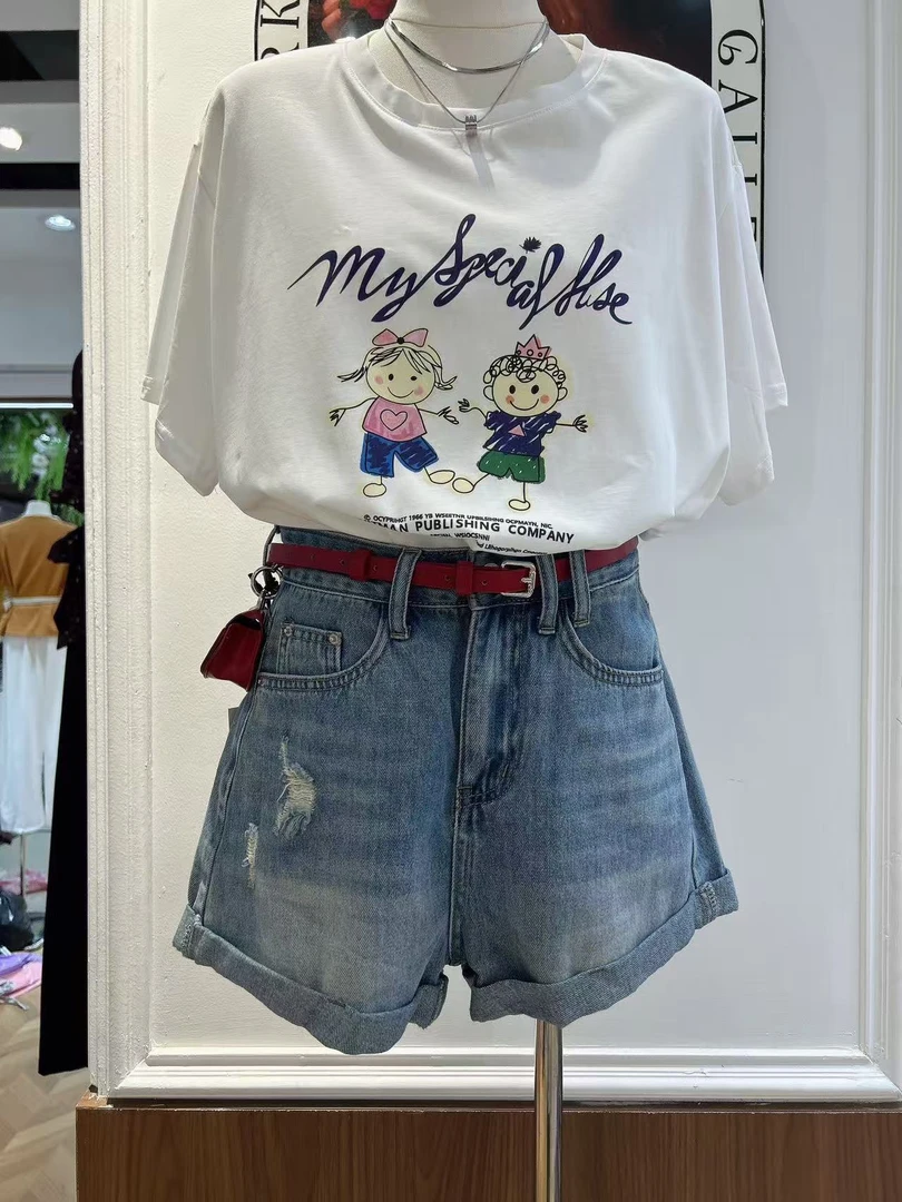 杨茹家新款卡通小孩88893短袖T恤