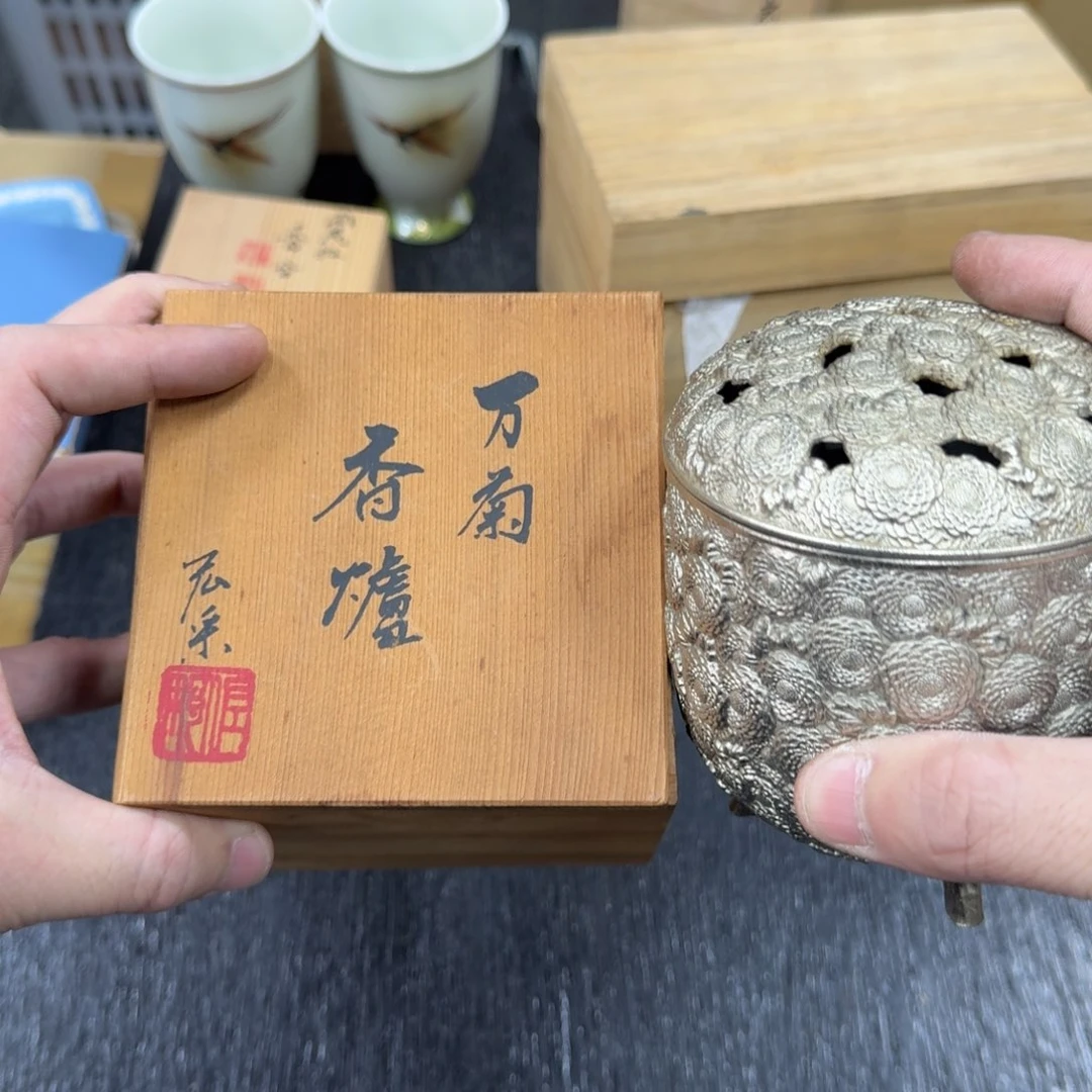 金属日本中古工艺品摆件