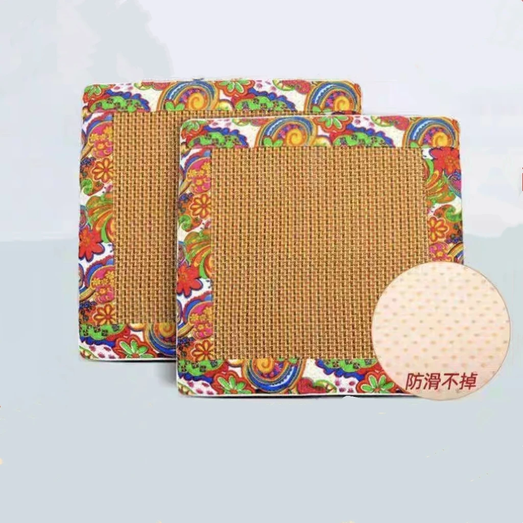 艾绒藤席坐垫夏季必备舒适透气办公室椅子透气坐垫防滑艾绒坐垫