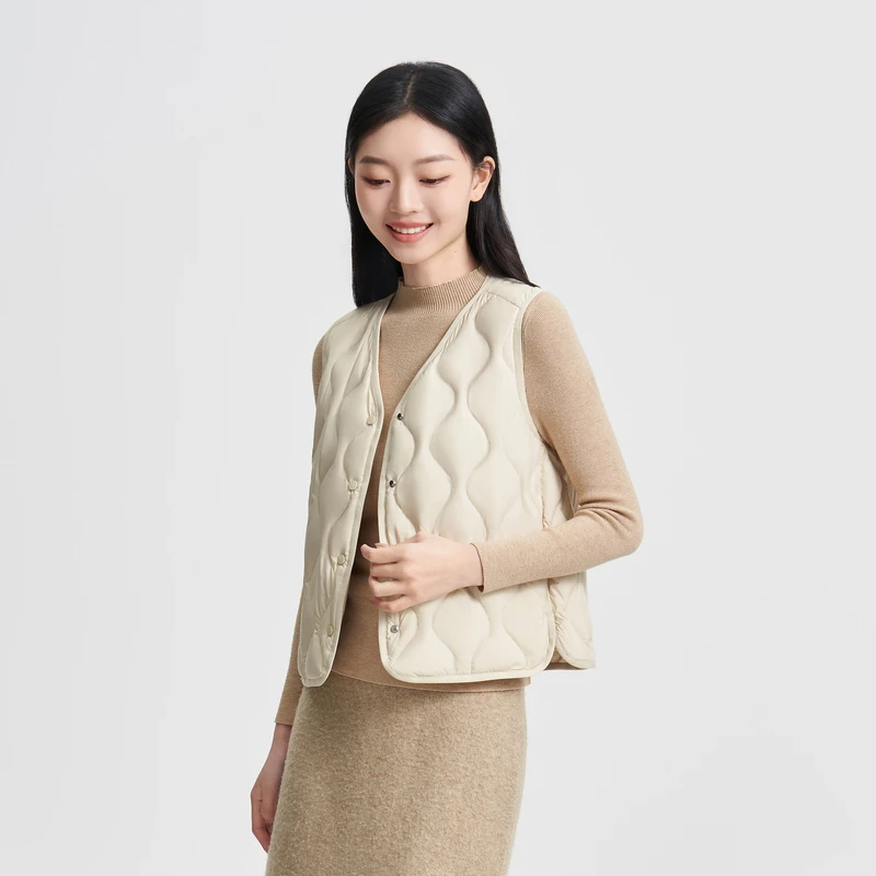 波司登商场同款2025新款春秋女轻薄休闲外穿女款马甲百搭外套