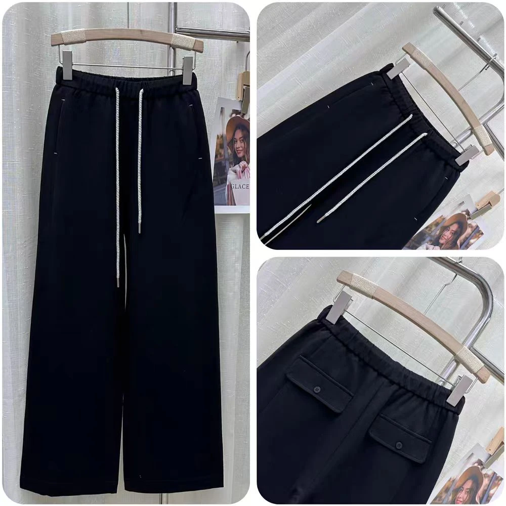 【星·Star】25610新款秋季高腰系带阔腿卫裤休闲百搭宽松时尚