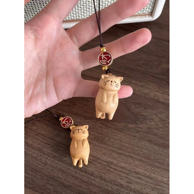 可爱猫咪发财猫慵懒猫包包装饰品挂件