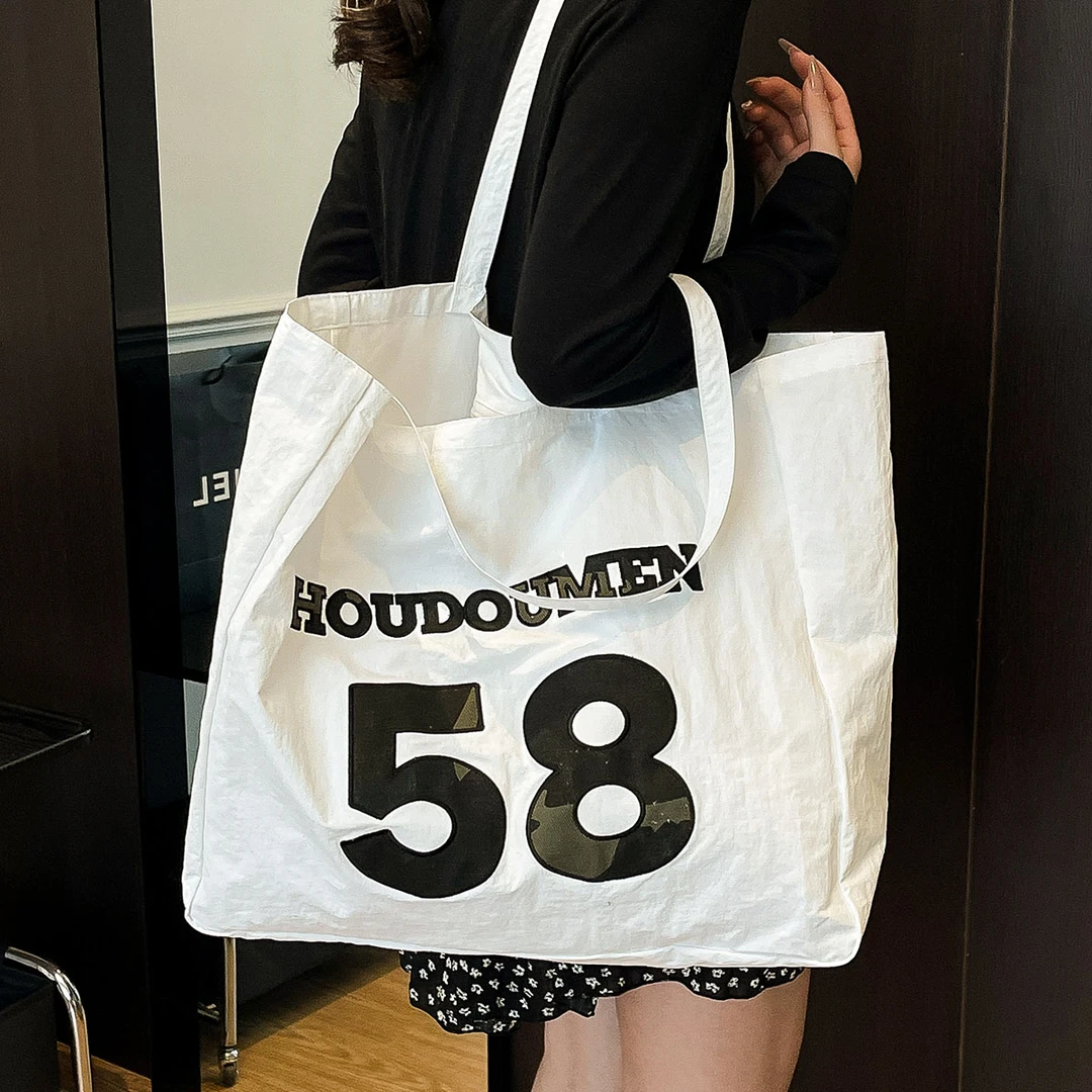 大容量帆布包包女式2025新款夏天时尚通勤单肩包百搭腋下托特包