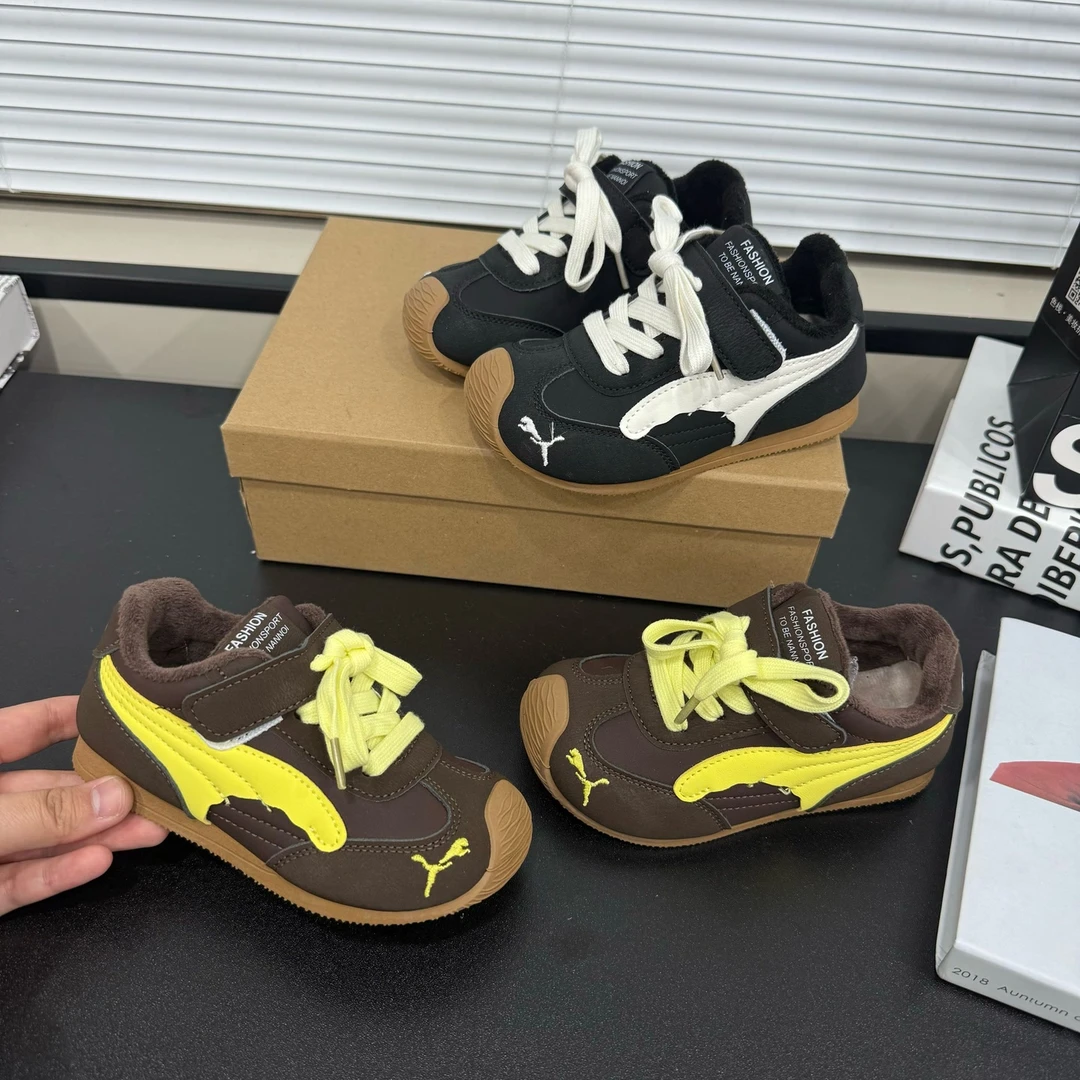 H209-1复古配色阿甘加绒小跑鞋【二棉】