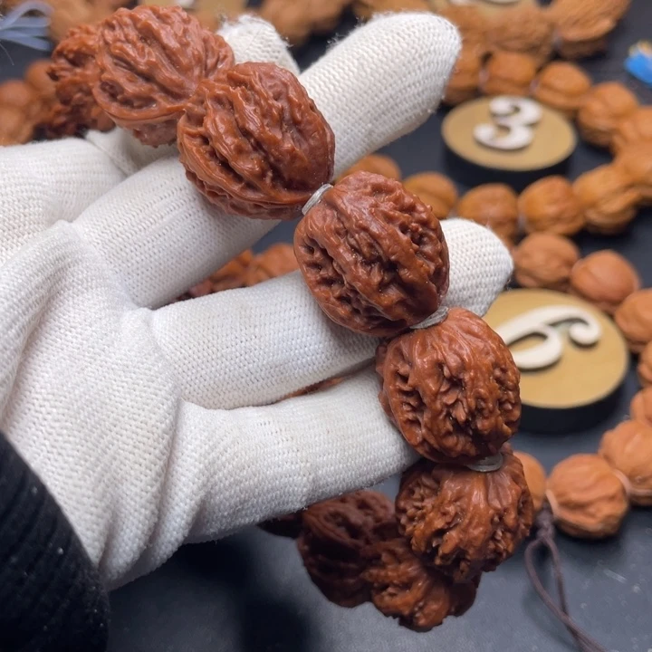 手串文玩核桃异形蛤蟆八棱