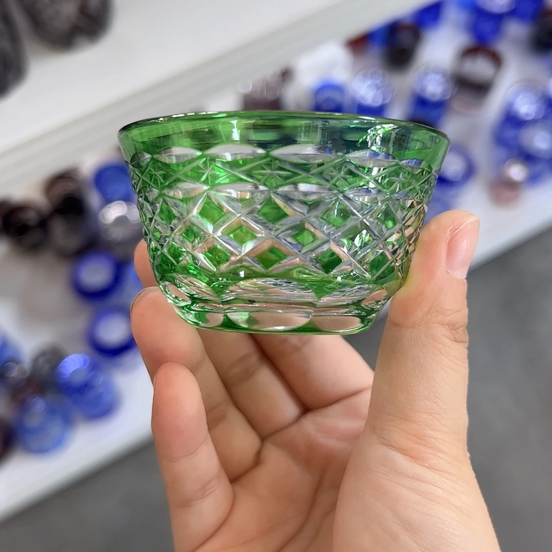 水晶玻璃高脚款微瑕一个