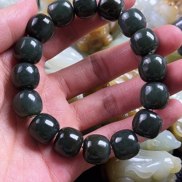 感***悟和田玉未镶嵌手串