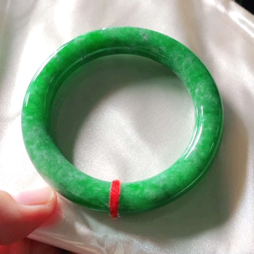 【闪购商品】翡翠未镶嵌颈饰55-57圈口圆条