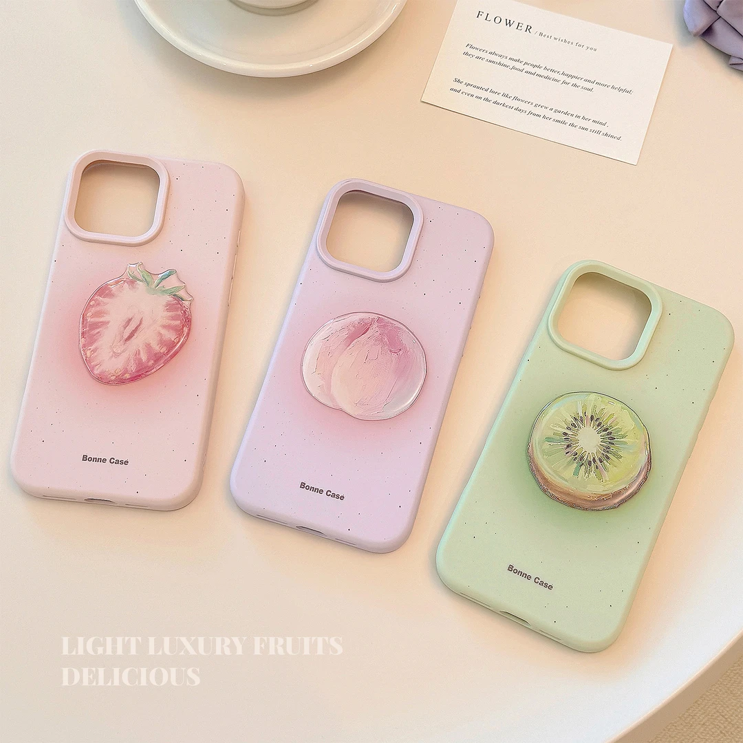 清新水果15promax苹果16手机壳硅胶iphone14适用13小众立体11硅胶