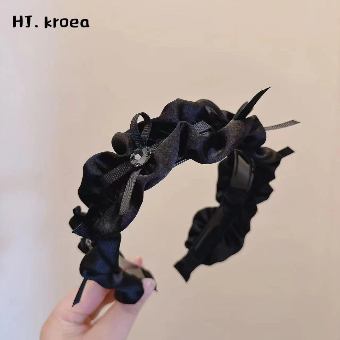 【笑笑专属】黑色复古轻奢蝴蝶结发箍