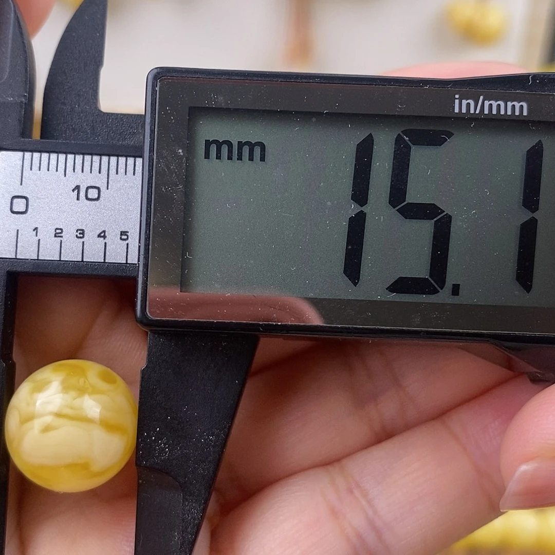 未镶嵌琥珀裸石蜜蜡圆珠