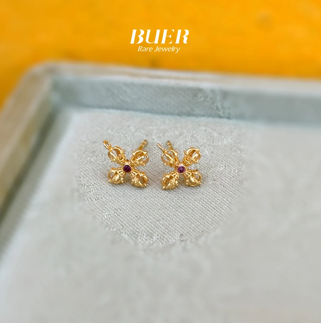 【不二】K金耳钉(杵杵)