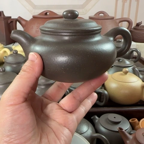 茶壶紫砂梨皮天青250cc