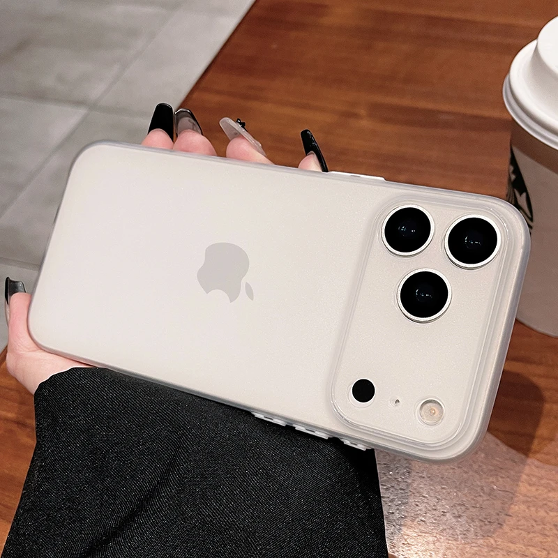 ZMGX裸机手感磨砂软壳适用苹果17手机壳iPhone16/15简约14pro套13