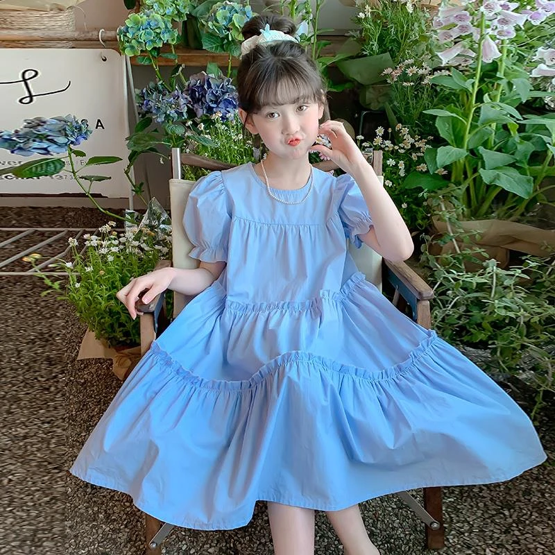 女童连衣裙夏季2025新款儿童洋气时髦夏装公主裙女孩夏天棉布裙子