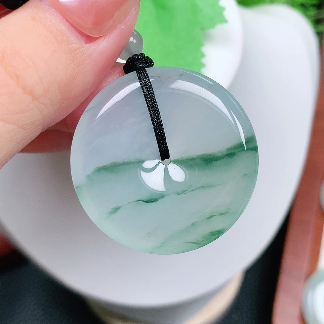 翡翠未镶嵌颈饰平安35-5.8