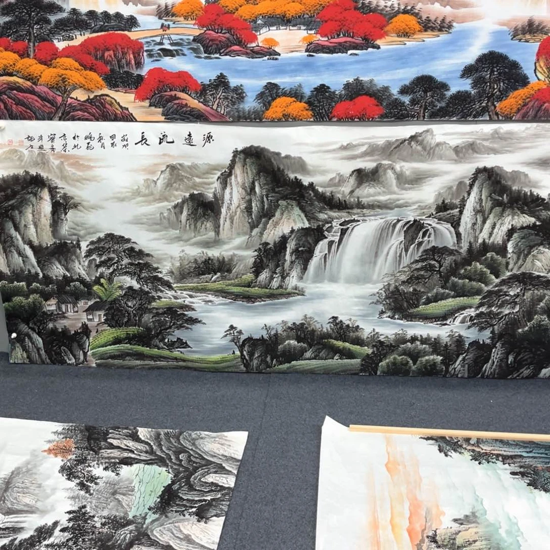 国画彩**建我的小伙伴们都很努力