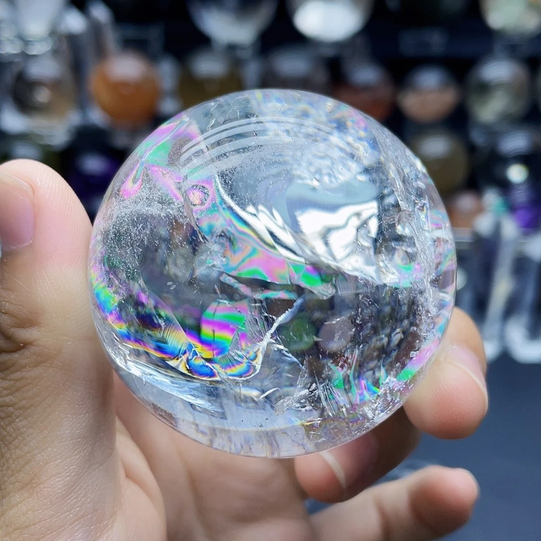 未镶嵌珠宝半成品水晶天然白水晶55.9mm