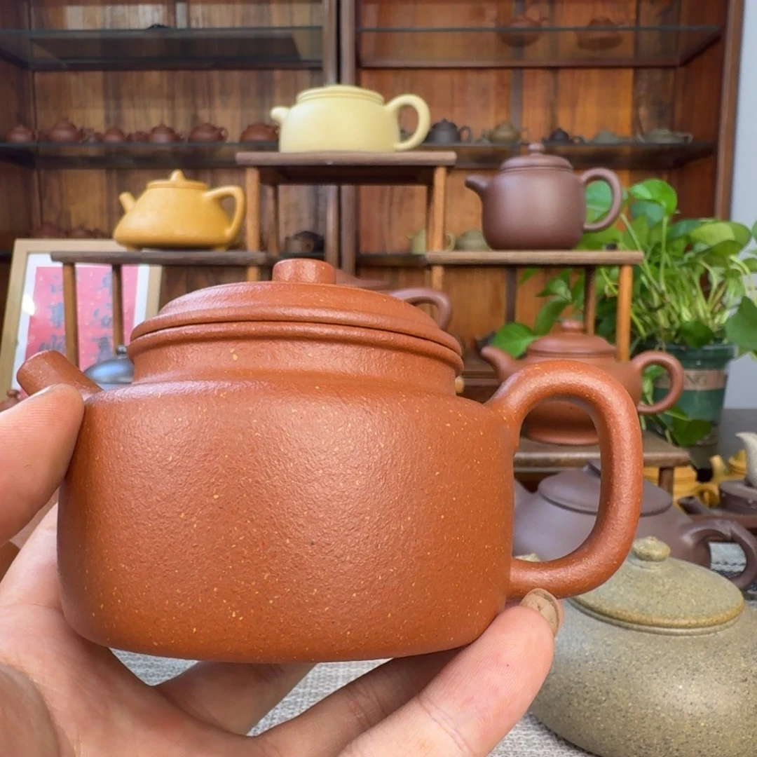b***7茶壶紫砂30目95纯红降坡德钟200cc