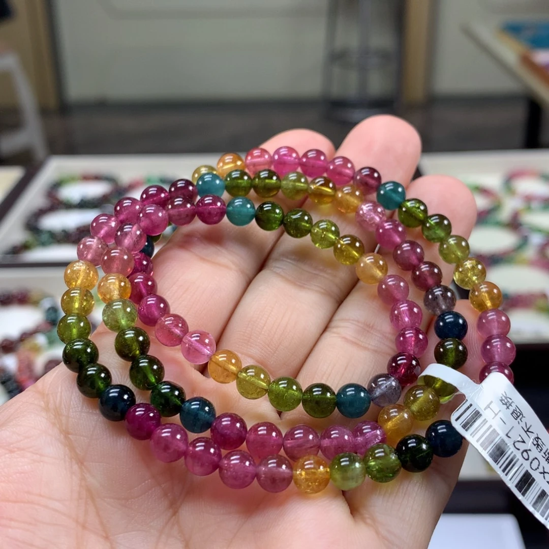 碧玺手链未镶嵌5.9左右
