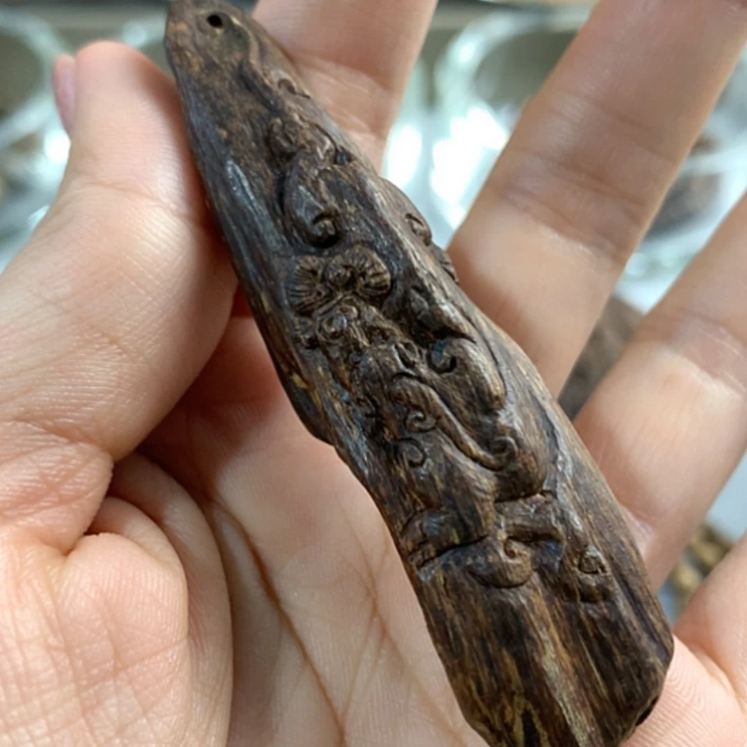 【闪购商品】沉香手串芽庄貔貅吊坠10.75克沉水