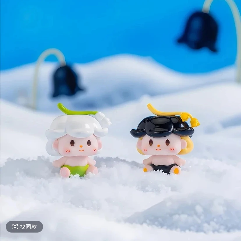 【代拆】憨豆baby吃果果萌粒潮玩盲盒可爱摆件节日礼物