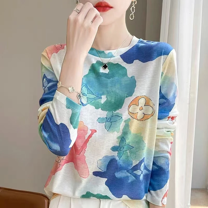 莱赛尔天丝打底衫长袖