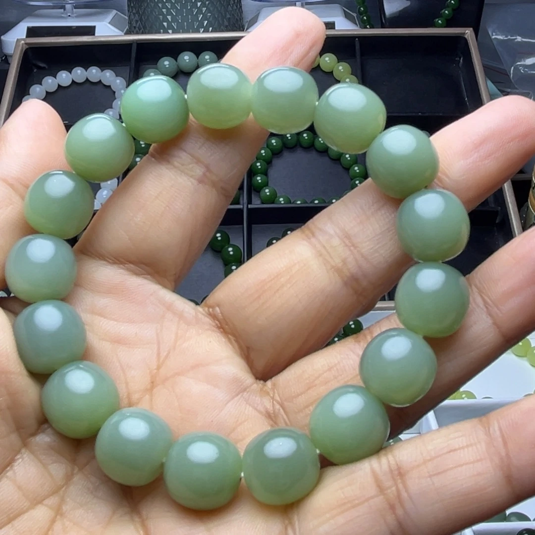 和田玉（碧玉）未镶嵌手串