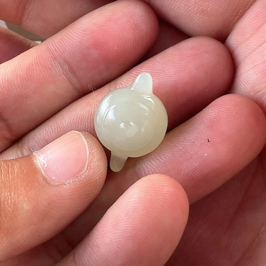 和田玉未镶嵌颈饰和田玉把把胡木姐