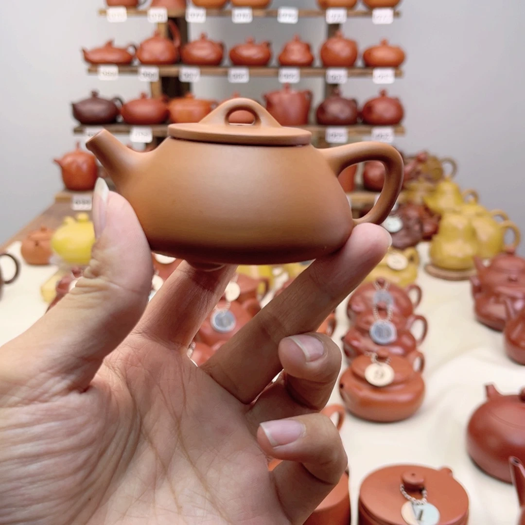 茶壶紫砂石瓢100cc鸡蛋黄