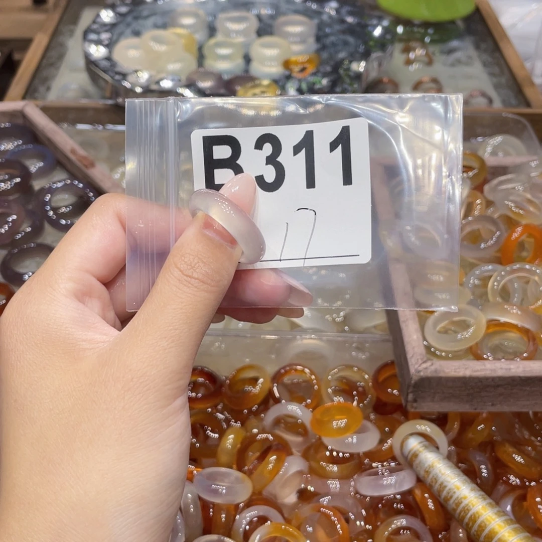 玛瑙/玉髓未镶嵌戒指311