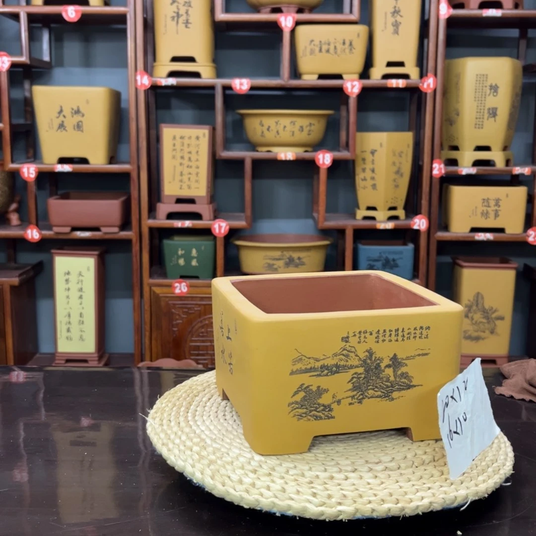 紫砂花盆紫砂花盆