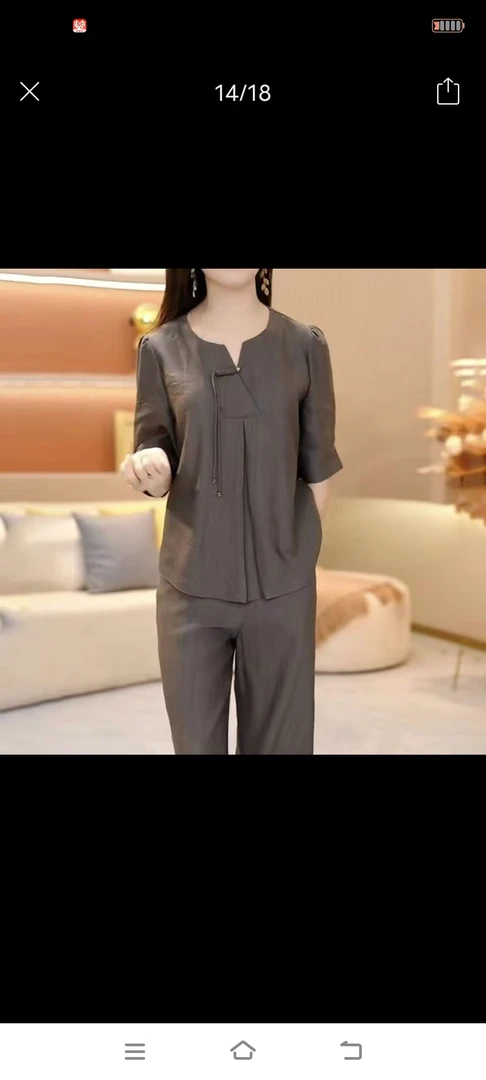 简约风轻熟风休闲风时尚套装妈妈短袖小衫简约时尚气质女装夏季