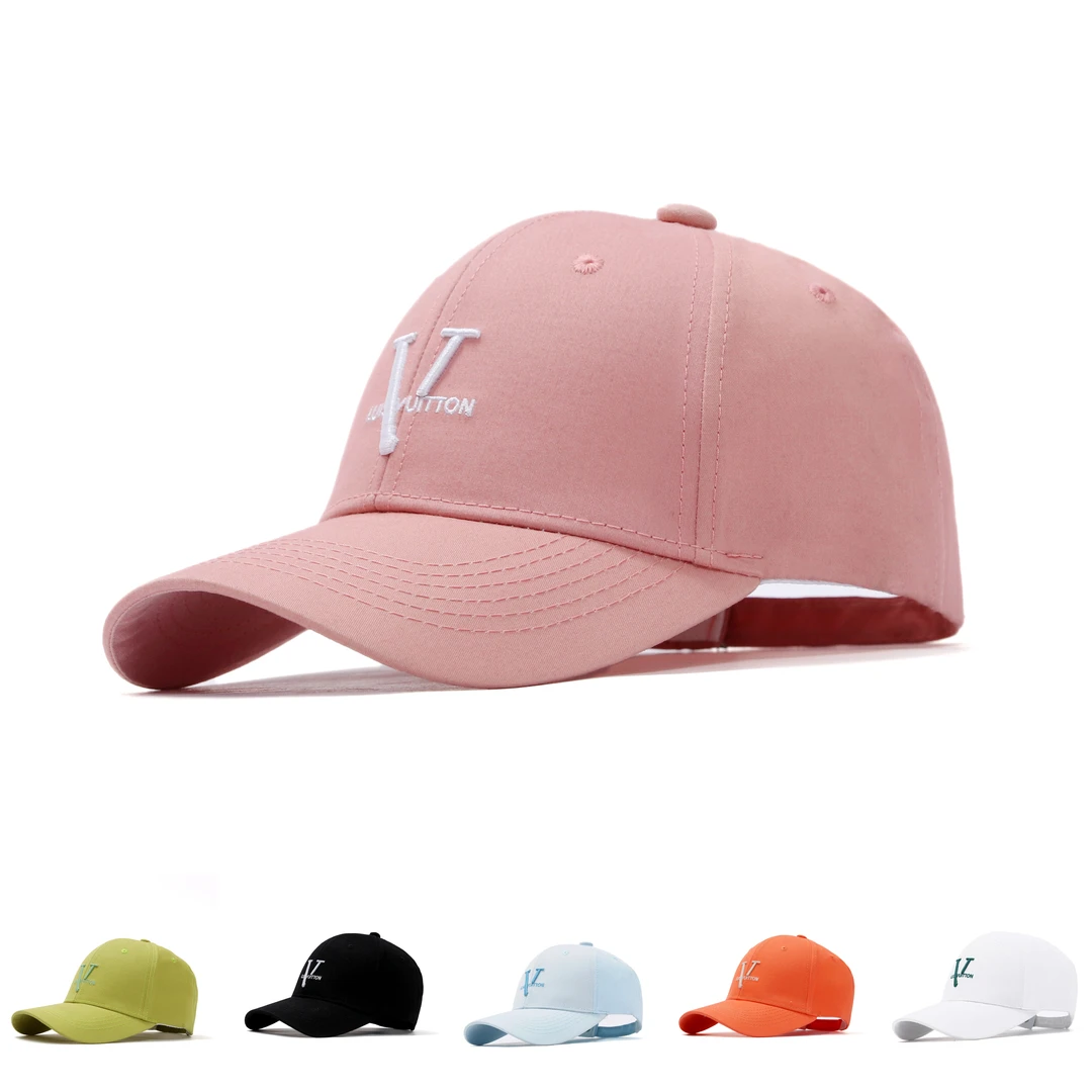 品牌捡漏V字母四季棒球帽年轻大帽檐显脸小时尚舒适男士户外