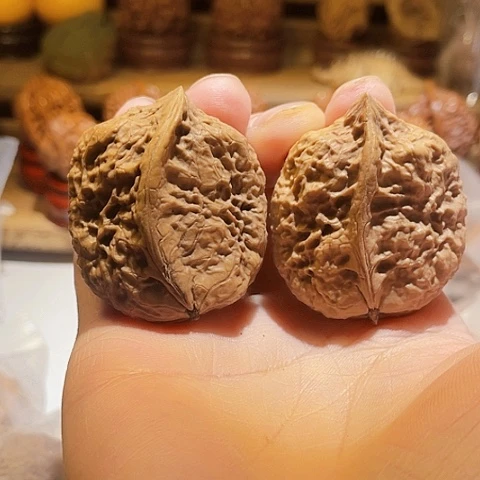 手串文玩核桃半壁带彩38