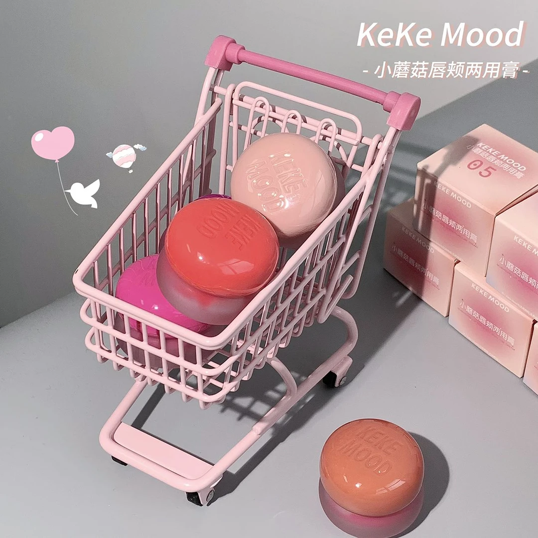 【达人专属】赠唇刷！小蘑菇腮红唇泥！多用膏显白大容量丝滑布丁质地