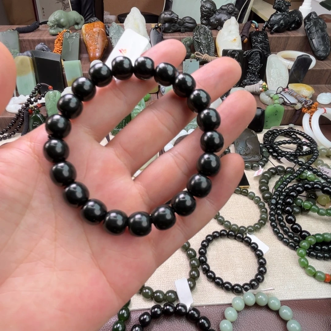 和田玉未镶嵌手链