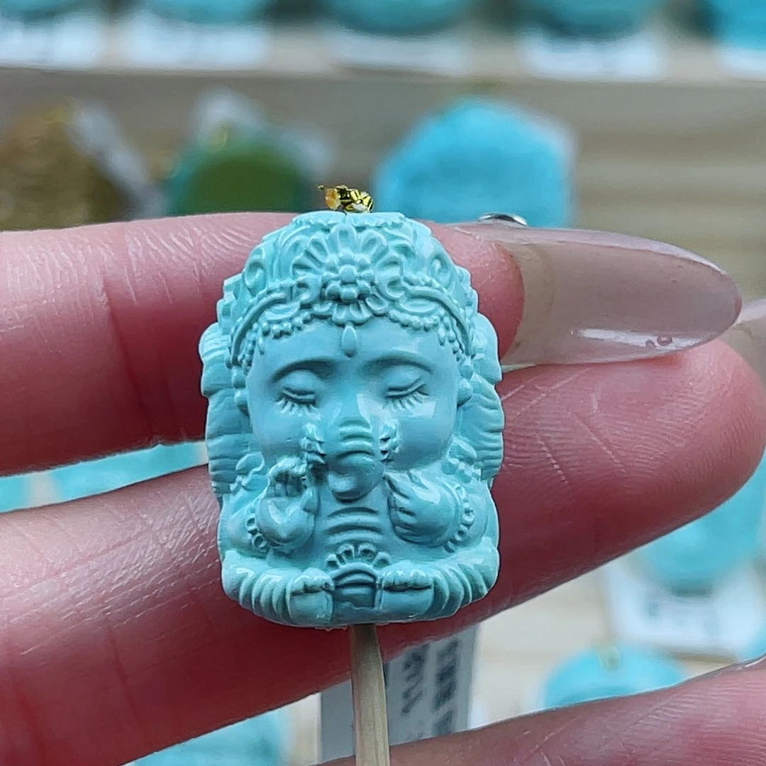 未镶嵌绿松石珠宝奇石