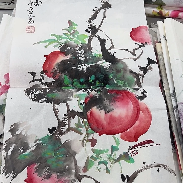 国画纯手绘作品图