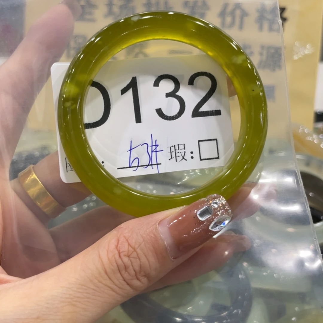蛇纹石玉银S925镶嵌颈饰
